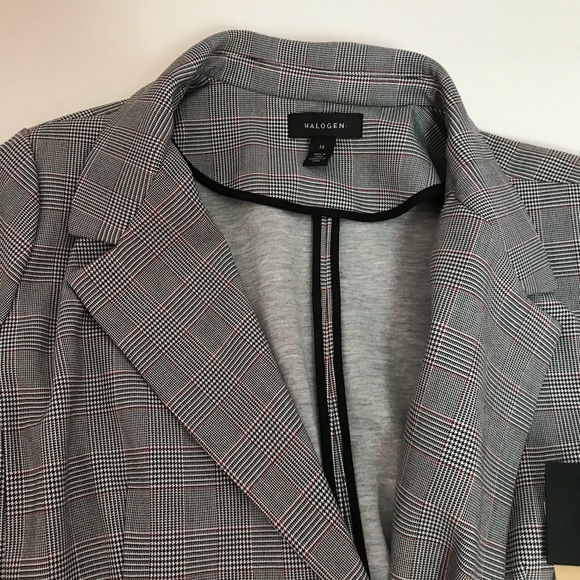 Halogen Structured Plaid Coat - Picture 4 of 7